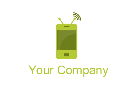 mobile with antenna icon