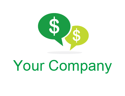dollar sign in speech bubble icon