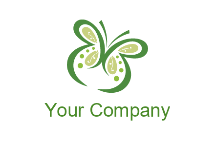 line art butterfly logo