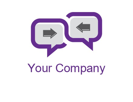 chatting arrows logo