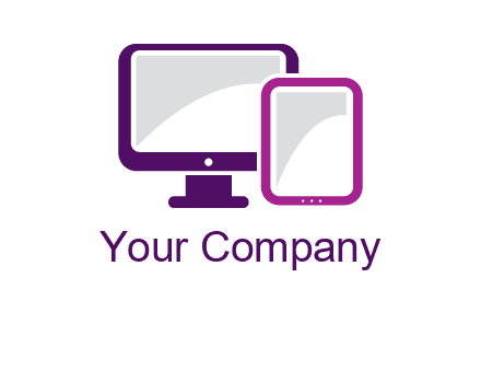 monitor and tablet logo