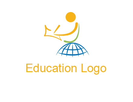 child on globe childcare & education logo
