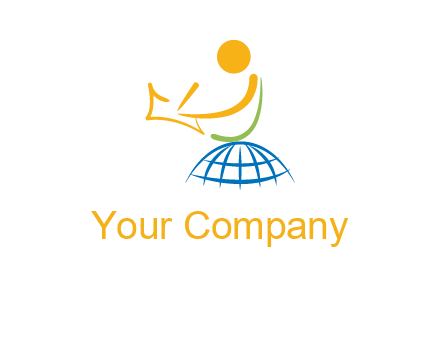 child on globe childcare & education logo