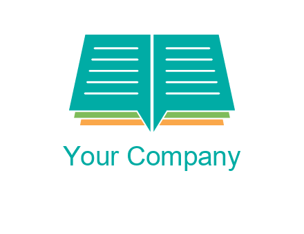 book and chat bubbles logo