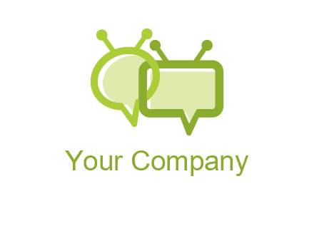 speech bubble media logo