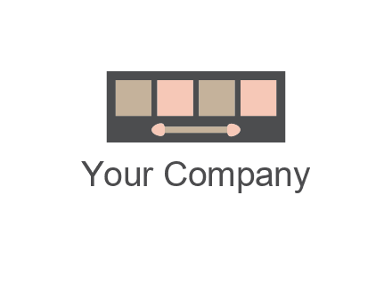eye shadow palette beauty logo