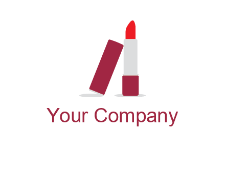 lipstick with lid beauty logo