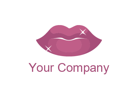 shiny lips beauty logo