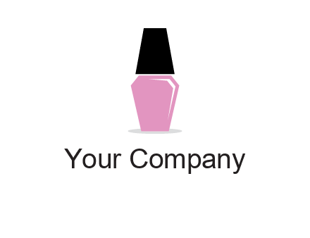 nail paint bottle beauty logo