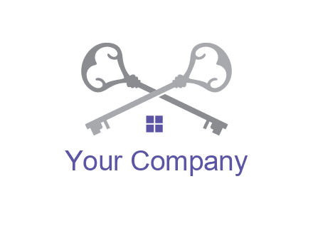 keys with home real estate logo