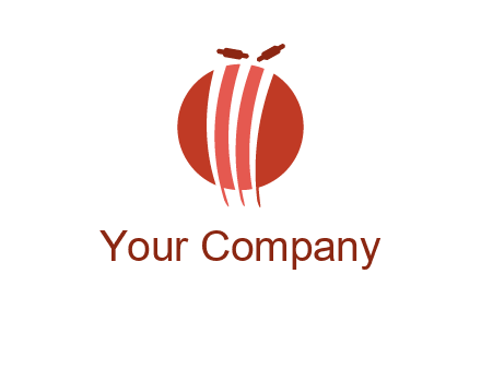 wicket on ball sports logo