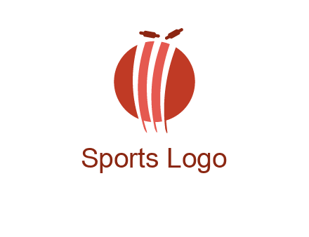 wicket on ball sports logo